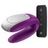 Satisfyer Double Fun - inteligentní párový vibrátor (fialový)