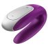 Satisfyer Double Fun - inteligentní párový vibrátor (fialový)