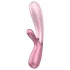 Satisfyer Hot Lover - vibrátor s ohřevem a aplikací - růžový