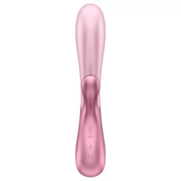 Satisfyer Hot Lover - vibrátor s ohřevem a aplikací - růžový