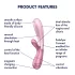 Satisfyer Hot Lover - vibrátor s ohřevem a aplikací - růžový
