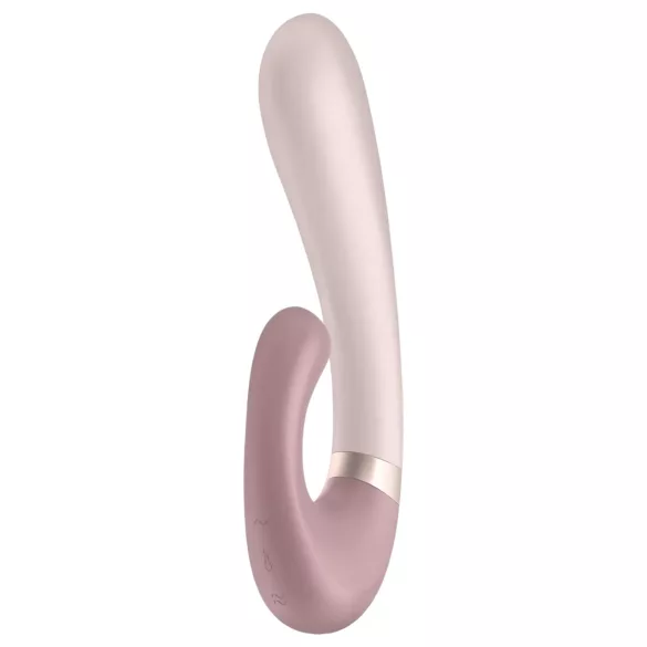 Satisfyer Heat Wave - chytrý vibrační vibrátor s ohřevem a ramenem - béžový