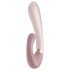 Satisfyer Heat Wave - chytrý, vyhřívaný, ramenní vibrátor (béžový)