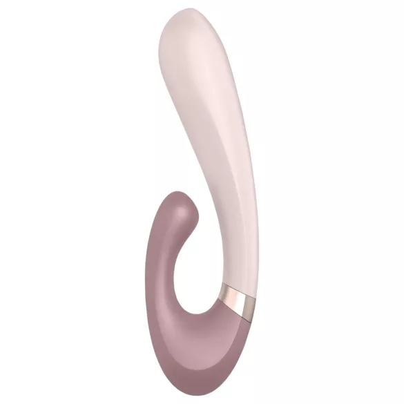 Satisfyer Heat Wave - chytrý vibrační vibrátor s ohřevem a ramenem - béžový