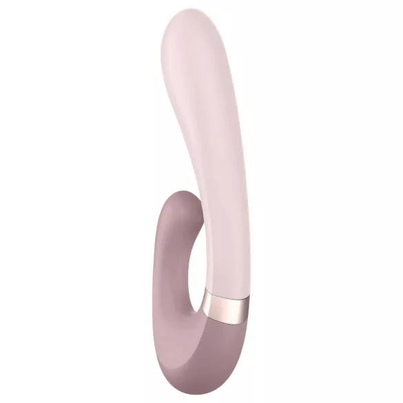 Satisfyer Heat Wave - chytrý vibrační vibrátor s ohřevem a ramenem - béžový