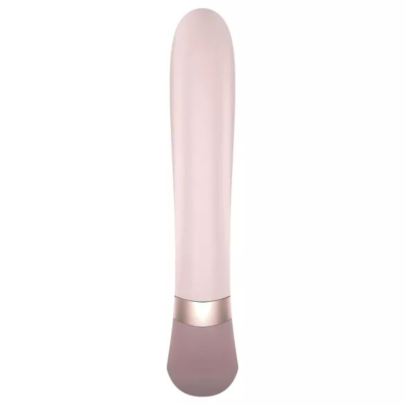 Satisfyer Heat Wave - chytrý vibrační vibrátor s ohřevem a ramenem - béžový