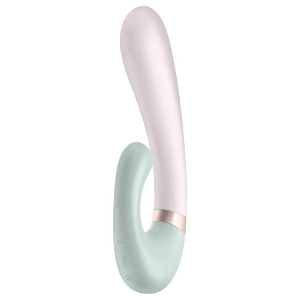 Satisfyer Heat Wave - chytrý hřejivý vibrátor s ramenem (mátový)