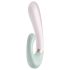 Satisfyer Heat Wave - chytrý hřejivý vibrátor s ramenem (mátový)