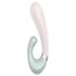 Satisfyer Heat Wave - chytrý hřejivý vibrátor s ramenem (mátový)