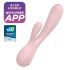Satisfyer Mono Flex - chytrý vodotěsný vibrátor (růžový)