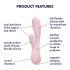 Satisfyer Mono Flex - chytrý vodotěsný vibrátor (růžový)