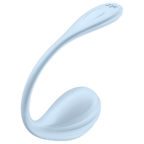 Satisfyer Hladký Okvětní Lístek - chytré vibrační vajíčko (modré)