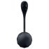 Satisfyer Žebrovaný Květ - rádiové vibrační vajíčko (černé)