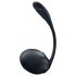 Satisfyer Žebrovaný Květ - rádiové vibrační vajíčko (černé)