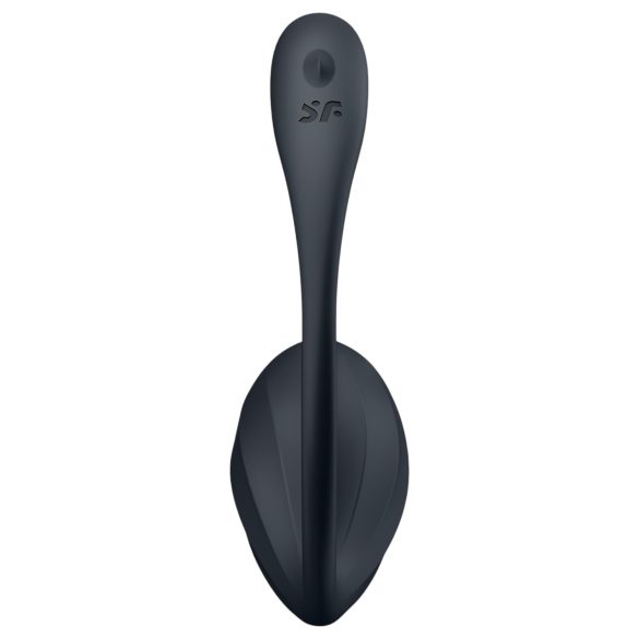 Satisfyer - vibrační vajíčko s dálkovým ovládáním - vroubkované - černé