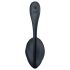Satisfyer Žebrovaný Květ - rádiové vibrační vajíčko (černé)