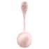 Satisfyer Ribbed Petal - dálkově řízené vibrační vajíčko (růžové)