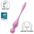 Satisfyer Love Birds 1 - vibrační venušiny kuličky ovládané aplikací (růžové)