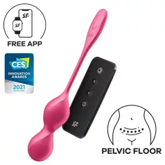   Satisfyer Love Birds 2 - vibrační venušiny kuličky ovládané aplikací (růžové)