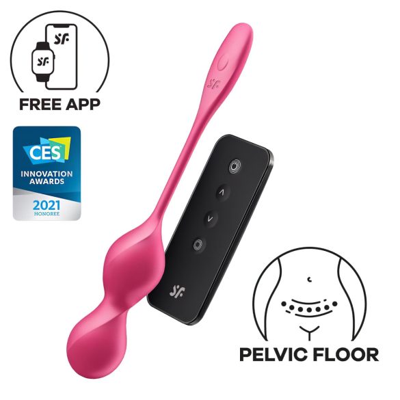 Satisfyer Love Birds 2 - chytré vibrační venušiny kuličky (růžové)