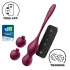 Satisfyer Love Birds Vary - vibrační venušiny kuličky ovládané aplikací (červené)
