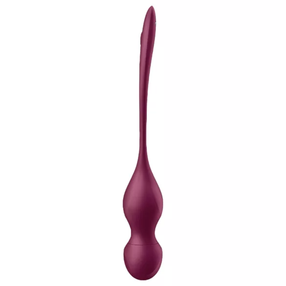Satisfyer Love Birds Vary - vibrační venušiny kuličky ovládané aplikací (červené)