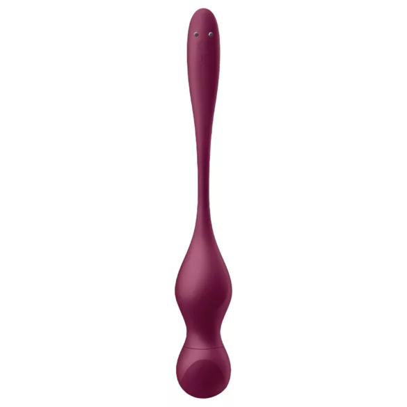 Satisfyer Love Birds Vary - vibrační venušiny kuličky ovládané aplikací (červené)