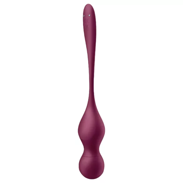 Satisfyer Love Birds Vary - vibrační venušiny kuličky ovládané aplikací (červené)