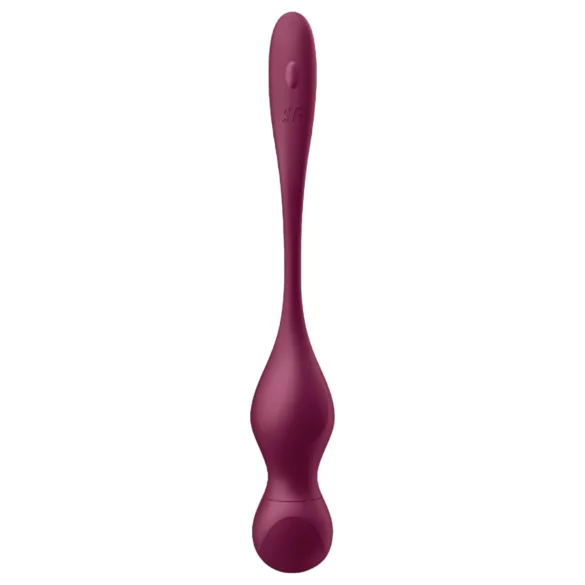Satisfyer Love Birds Vary - vibrační venušiny kuličky ovládané aplikací (červené)