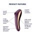 Satisfyer Dual Kiss - 2v1, vaginální a klitorální vibrátor (fialový)
