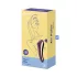 Satisfyer Dual Kiss - vibrátor na klitoris a vaginu 2v1 - fialová