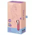 Satisfyer Dual Love - vibrátor na klitoris a vagínu - chytrý - červený