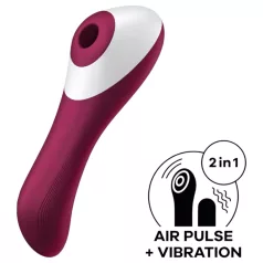   Satisfyer - vibrátor na klitoris a vagínu - dobíjecí - červený