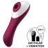 Satisfyer - vibrátor na klitoris a vagínu - dobíjecí - červený