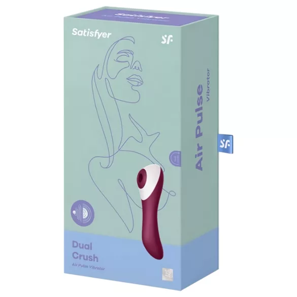 Satisfyer - vibrátor na klitoris a vagínu - dobíjecí - červený