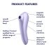 Satisfyer Dual Pleasure – chytrý vzduchový 2v1 vibrátor (fialový)