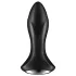 Satisfyer - anální vibrátor s perlami a rotací - černý