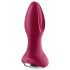 Satisfyer Rotator Plug 2 - dobíjecí, perlový anální vibrátor (červený)