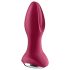 Satisfyer Rotator Plug 2 - dobíjecí, perlový anální vibrátor (červený)