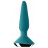 Satisfyer Plug-ilicious 1 - chytrý anální vibrátor (zelený)