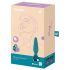 Satisfyer Plug-ilicious 1 - chytrý anální vibrátor (zelený)