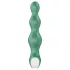 Satisfyer - anální vibrátor s vibracemi - dobíjecí, vodotěsný, zelený
