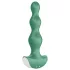 Satisfyer - anální vibrátor s vibracemi - dobíjecí, vodotěsný, zelený