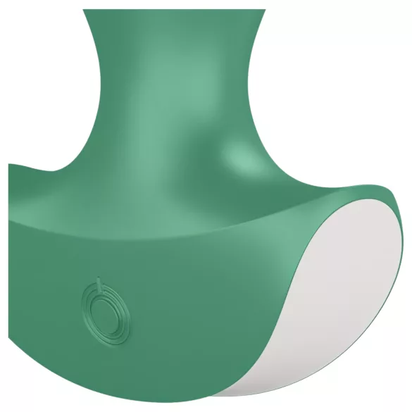 Satisfyer - anální vibrátor s vibracemi - dobíjecí, vodotěsný, zelený