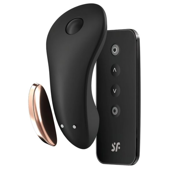 Satisfyer Little Secret - chytrý vodotěsný klitoriální vibrátor (černý)