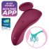 Satisfyer Sexy Secret - chytré voděodolné vibrační kalhotky (červené)
