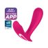 Satisfyer Top Secret - chytrý dvoumotorový vibrátor (růžový)