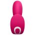 Satisfyer - nositelný vibrátor s 2 motory - růžový - chytrý ovládání