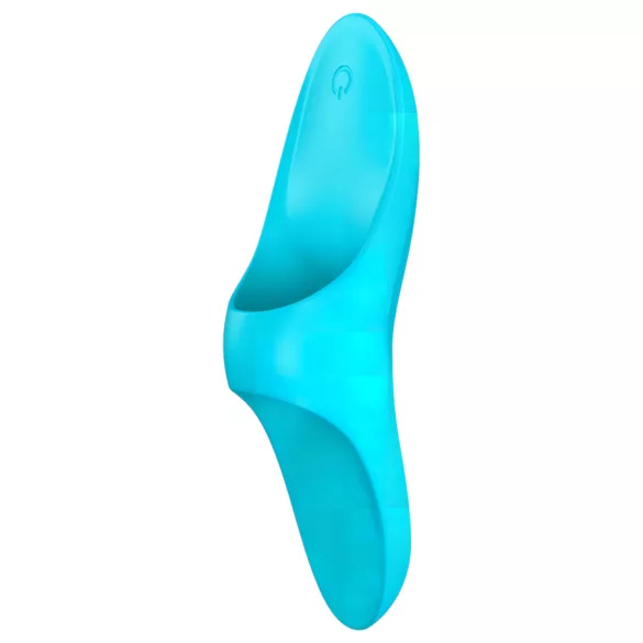 Satisfyer - dobíjecí vodotěsný prstový vibrátor - tyrkysový