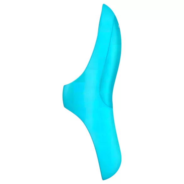 Satisfyer - dobíjecí vodotěsný prstový vibrátor - tyrkysový